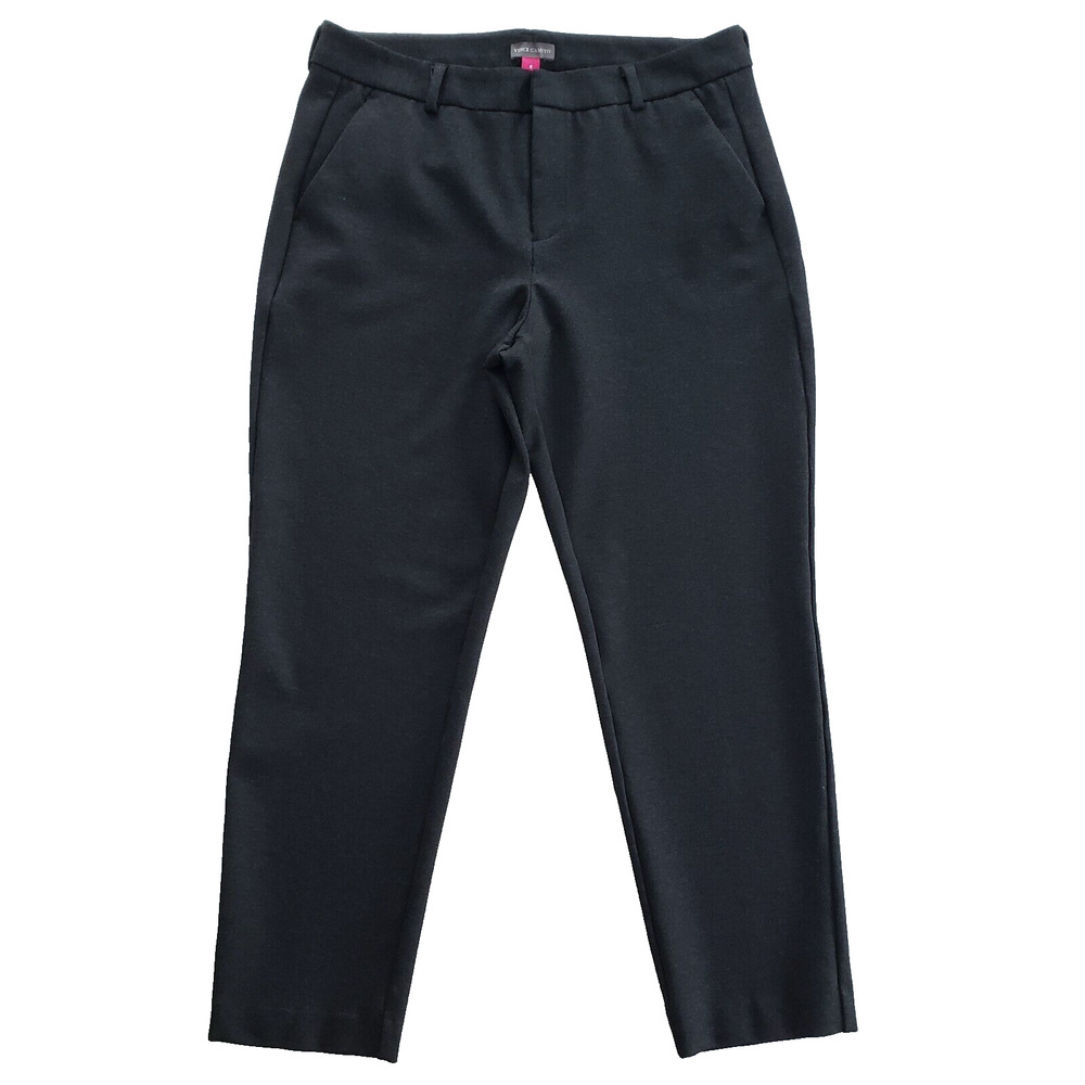 Vince Camuto Pants Womens 8 Black Ankle Trouser Minimalist Career Casual Stretch